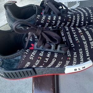 Adidas Black and Red Sneakers. BLN. Size 6.5. Women 8. I am 8.5 and they fit me